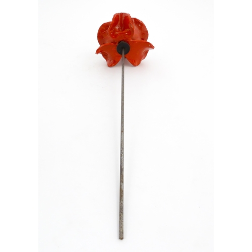 209 - A Paul Cummins ceramic poppy made for the art installation Blood Swept Lands and Seas of Red at the ... 