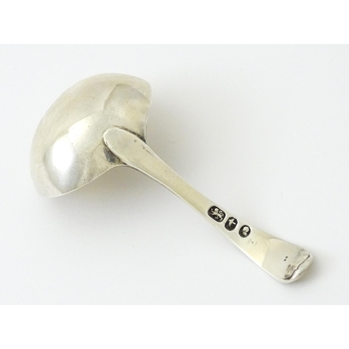 373 - A silver caddy spoon of ladle form hallmarked London 1794. Approx. 3 1/2