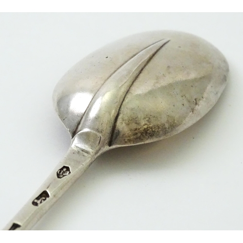 393 - A George II silver spoon with rat tail bowl, hallmarked London 1723, maker Edward Dymond. Approx. 8