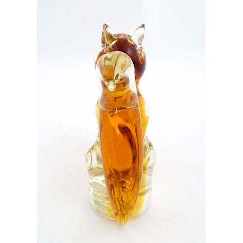 270 - A Murano style glass model of a red squirrel. Approx. 7