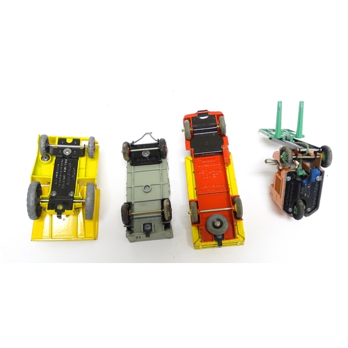 1166 - Toys: Three Dinky Supertoys die cast scale model vehicles comprising Dumper Truck model no. 562, Ley... 