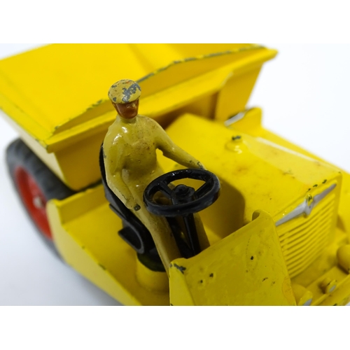 1166 - Toys: Three Dinky Supertoys die cast scale model vehicles comprising Dumper Truck model no. 562, Ley... 