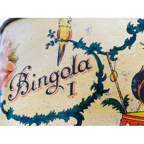 1174 - Toy: A 20thC German Bing tinplate clockwork Bingola 1 phonograph, together with assorted records. Ap... 