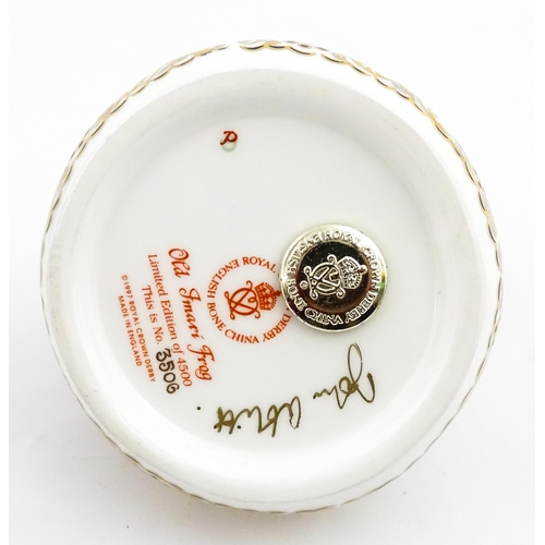 150 - A Royal Crown Derby limited edition paperweight modelled as an Old Imari Frog, designed by John Abli... 