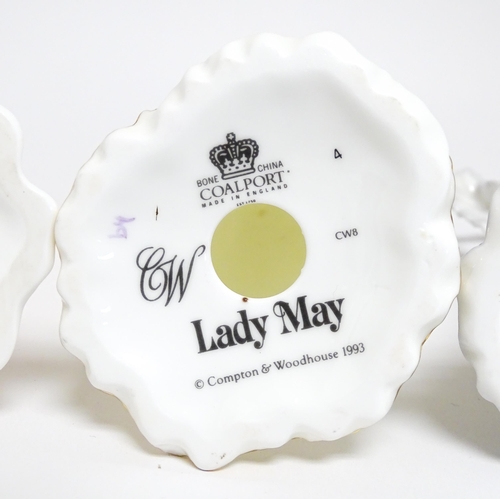 196 - Eight Coalport ladies to include Lady Evelyn, Lady Lydia, Lady Clara, Lady Florence, Lady May, Lady ... 