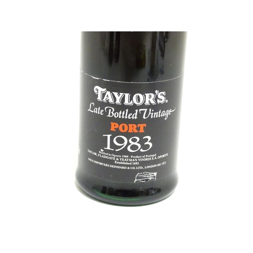 1147 - A 70cl bottle of 1983 Taylor's late bottled vintage port.