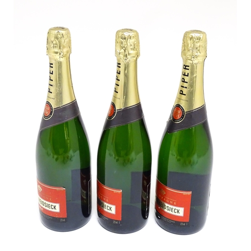 1150 - Three 750ml bottles of Piper-Heidsieck champagne (3)