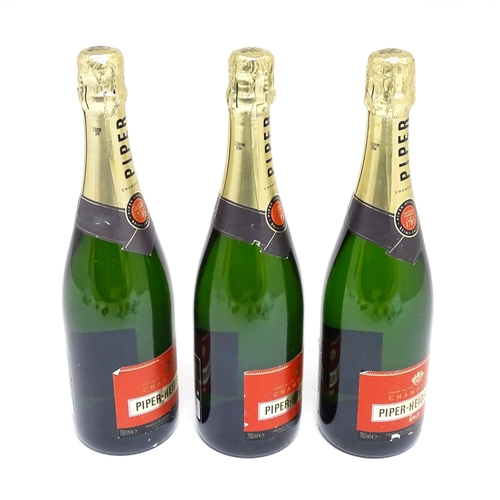 1150 - Three 750ml bottles of Piper-Heidsieck champagne (3)