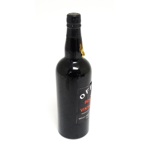 1151 - A bottle of Offley Boa Vista 1963 vintage port (approx 75cl), cased with corkscrew, stopper, spout a... 