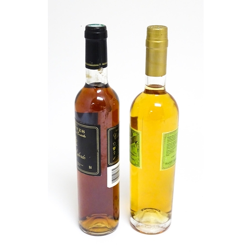 1153 - A 500ml bottle of Jerez Delicado fino sherry, together with a 500ml bottle of Chateau Laborde 2001 S... 