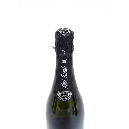 1156 - Four bottles of champagne, comprising a 750ml bottle of Moët & Chandon Imperial brut, a 75cl bottle ... 