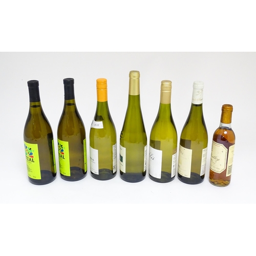 1159 - A 37.5cl bottle of Clos l'Abeilley sauternes 1988, together with a further six assorted bottles of w... 