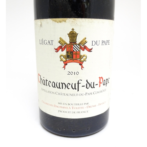 1160 - Five assorted bottles of Chateauneuf-du-Pape red wine, comprising: a 750ml bottle of Arc du Rhone 20... 