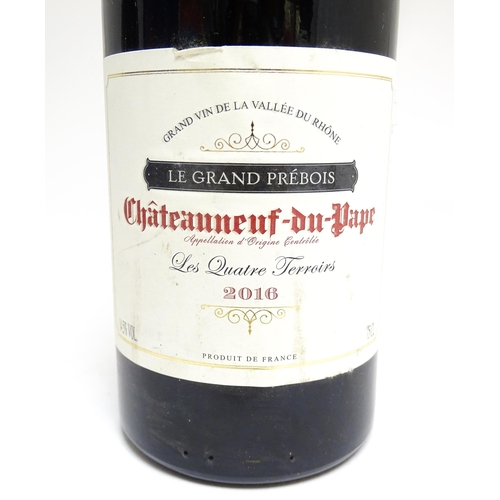 1160 - Five assorted bottles of Chateauneuf-du-Pape red wine, comprising: a 750ml bottle of Arc du Rhone 20... 