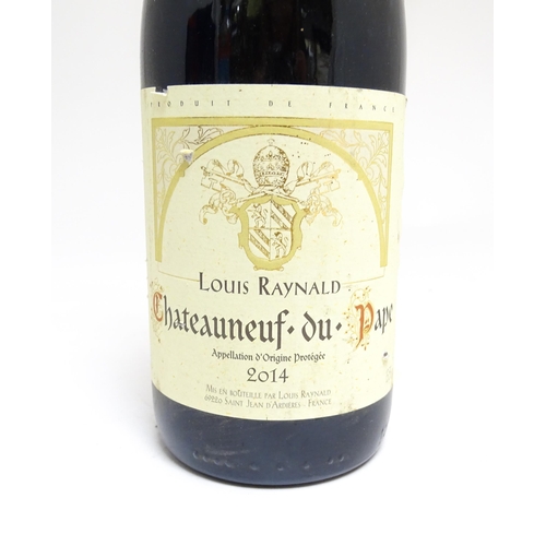 1160 - Five assorted bottles of Chateauneuf-du-Pape red wine, comprising: a 750ml bottle of Arc du Rhone 20... 