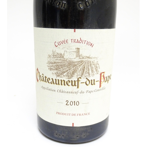 1160 - Five assorted bottles of Chateauneuf-du-Pape red wine, comprising: a 750ml bottle of Arc du Rhone 20... 