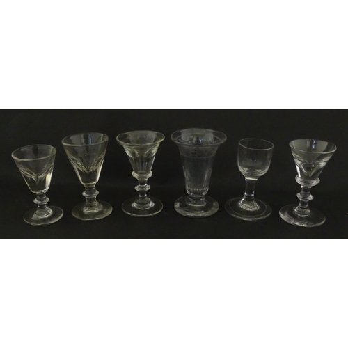 323 - A quantity of 19thC and later drinking glasses. Largest approx. 4