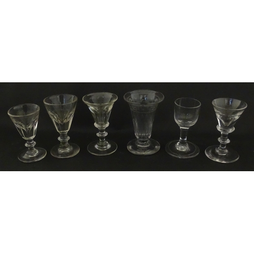 323 - A quantity of 19thC and later drinking glasses. Largest approx. 4