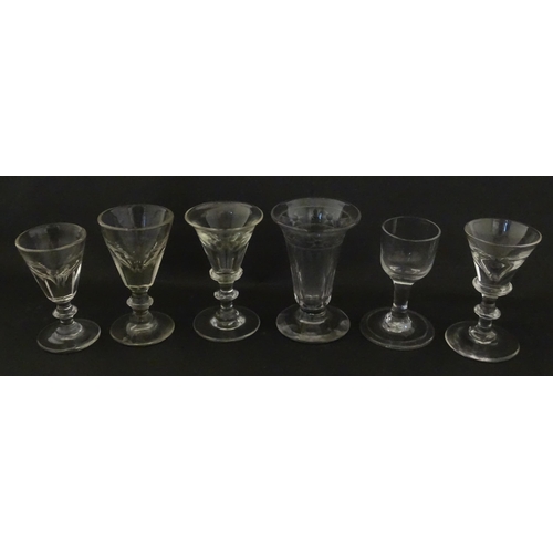 323 - A quantity of 19thC and later drinking glasses. Largest approx. 4