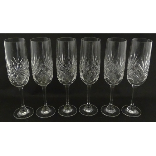 339 - A boxed set of six Bohemia Crystal wine glasses, each approx 7