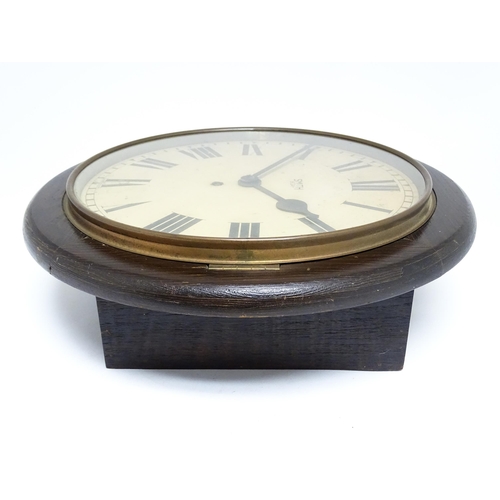 1660 - A Smith 8 day clock wall clock, the 12