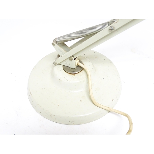 1680 - A vintage white angle poise style desk light by 1001 Lamps / Thousand & One Lamps, also stamped Norw... 