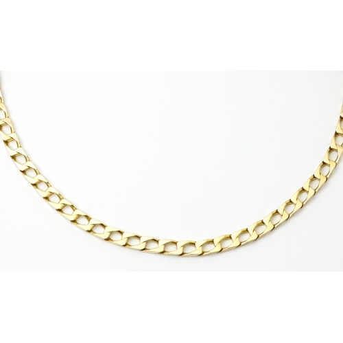 780 - A 9ct gold chain necklace. Approx 18