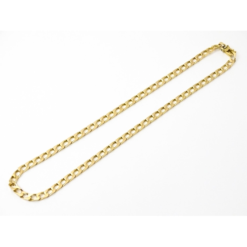 780 - A 9ct gold chain necklace. Approx 18