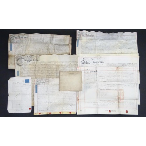 2486 - Kent local interest : a quantity of 17thC and later indentures, conveyance documents and ephemera fr... 