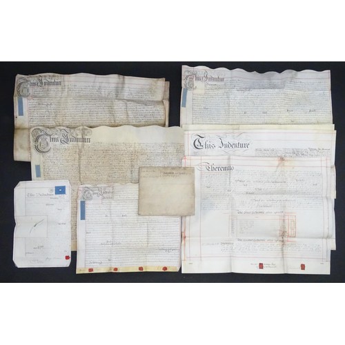 2486 - Kent local interest : a quantity of 17thC and later indentures, conveyance documents and ephemera fr... 