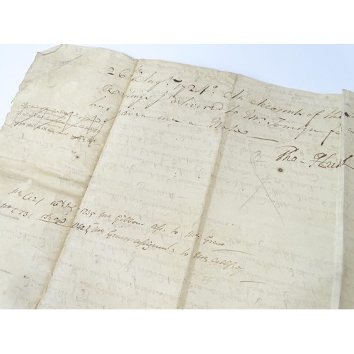 2486 - Kent local interest : a quantity of 17thC and later indentures, conveyance documents and ephemera fr... 