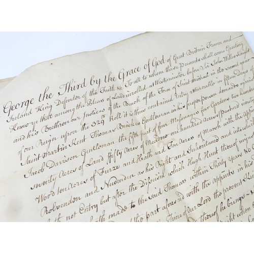 2486 - Kent local interest : a quantity of 17thC and later indentures, conveyance documents and ephemera fr... 