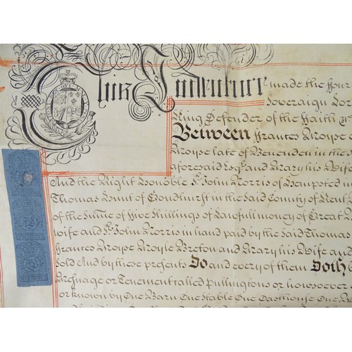 2486 - Kent local interest : a quantity of 17thC and later indentures, conveyance documents and ephemera fr... 