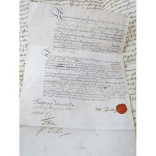 2486 - Kent local interest : a quantity of 17thC and later indentures, conveyance documents and ephemera fr... 