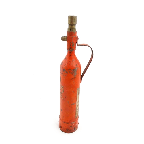 1401 - A Teletetra Extincteur fire extinguisher, dated 1940 and in red GPO livery with George VI cypher, ap... 