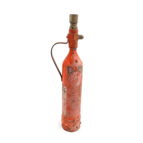 1401 - A Teletetra Extincteur fire extinguisher, dated 1940 and in red GPO livery with George VI cypher, ap... 