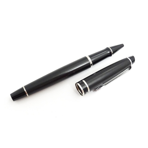 1425 - A boxed Waterman ball point pen, together with a Parker '45' fountain pen, the largest approx 5 1/4