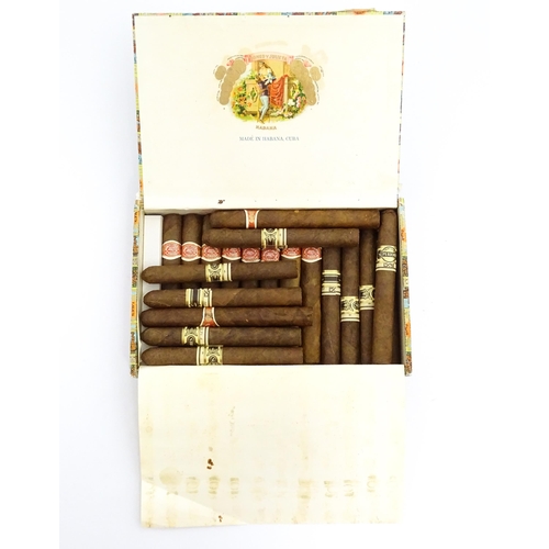 1437 - Cuban Cigars : a Romeo y Julieta box containing ten Mercator Superiores cigars, eight Romeo y Juliet... 