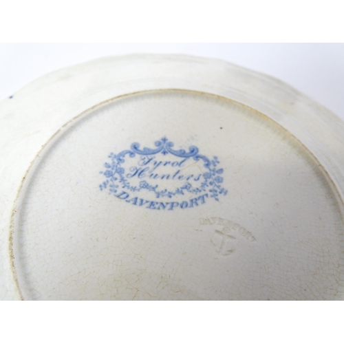 256 - A quantity of assorted 19thC and later blue and white dinner wares to include tankard, meat plates, ... 