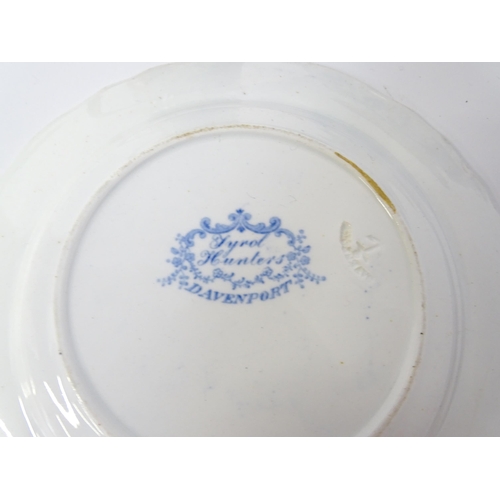 256 - A quantity of assorted 19thC and later blue and white dinner wares to include tankard, meat plates, ... 