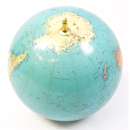 1495 - A mid 20thC Phillips Terrestrial globe, approx 21