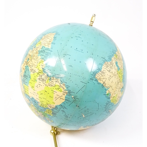 1495 - A mid 20thC Phillips Terrestrial globe, approx 21