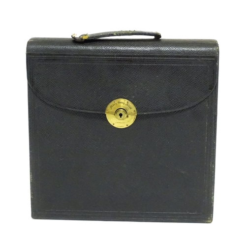 1496A - A late Victorian travelling writing case by S. Mordan & Co, the lock engraved 'Mary Gray Allen', the... 