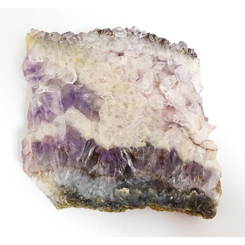 1463 - Natural History / Geology Interest: Seven assorted amethyst crystal geode specimens. Largest approx.... 