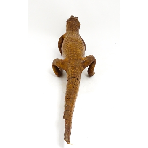 1546 - Taxidermy : a late Victorian full mount of a Caiman, approx 30