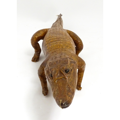 1546 - Taxidermy : a late Victorian full mount of a Caiman, approx 30