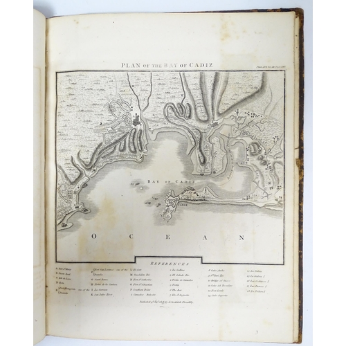 2295 - Book: Atlas to the Modern State of Spain by J. Fr. Bourgoing, with engraved maps and illustrations. ... 