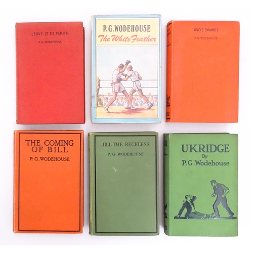 2309 - Books: Six novels by P. G. Wodehouse comprising Uncle Dynamite, 1948; Jiu The Reckless; Ukridge; The... 