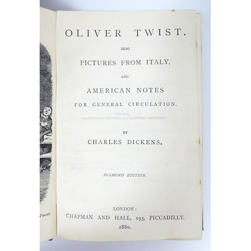 2312 - Books: Dickens's Works, Diamond Edition. Eight volumes of Charles Dickens novels and short stories, ... 