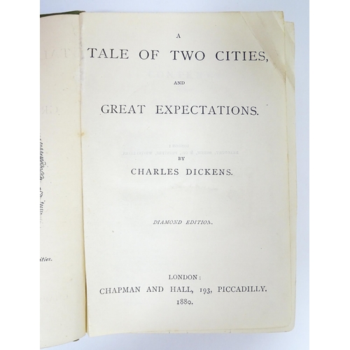 2312 - Books: Dickens's Works, Diamond Edition. Eight volumes of Charles Dickens novels and short stories, ... 